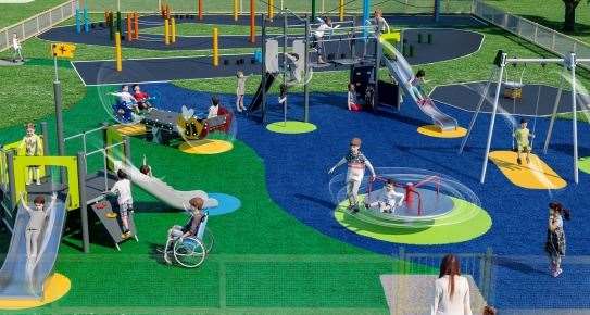 An artist's impression of the new in Rectory Road, Sittingbourne, play area. Picture: Swale council
