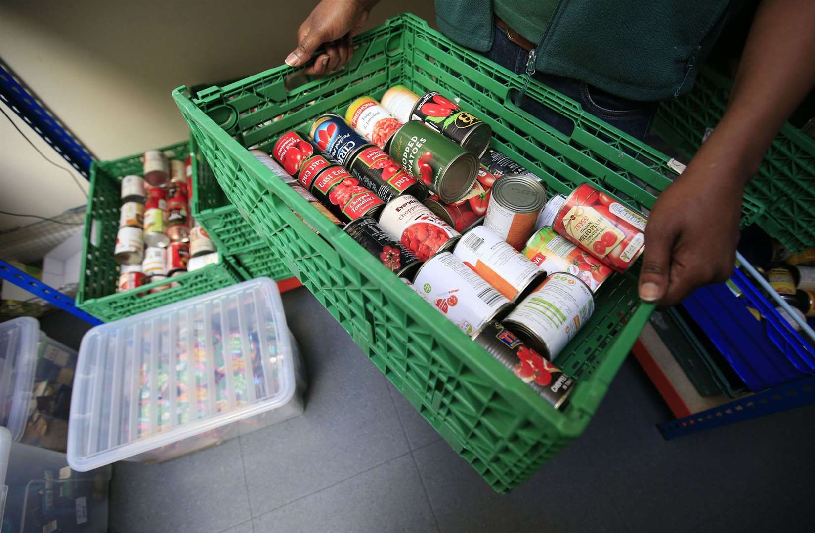 More emergency food parcels are being handed out than ever before due to the virus' effect people's jobs
