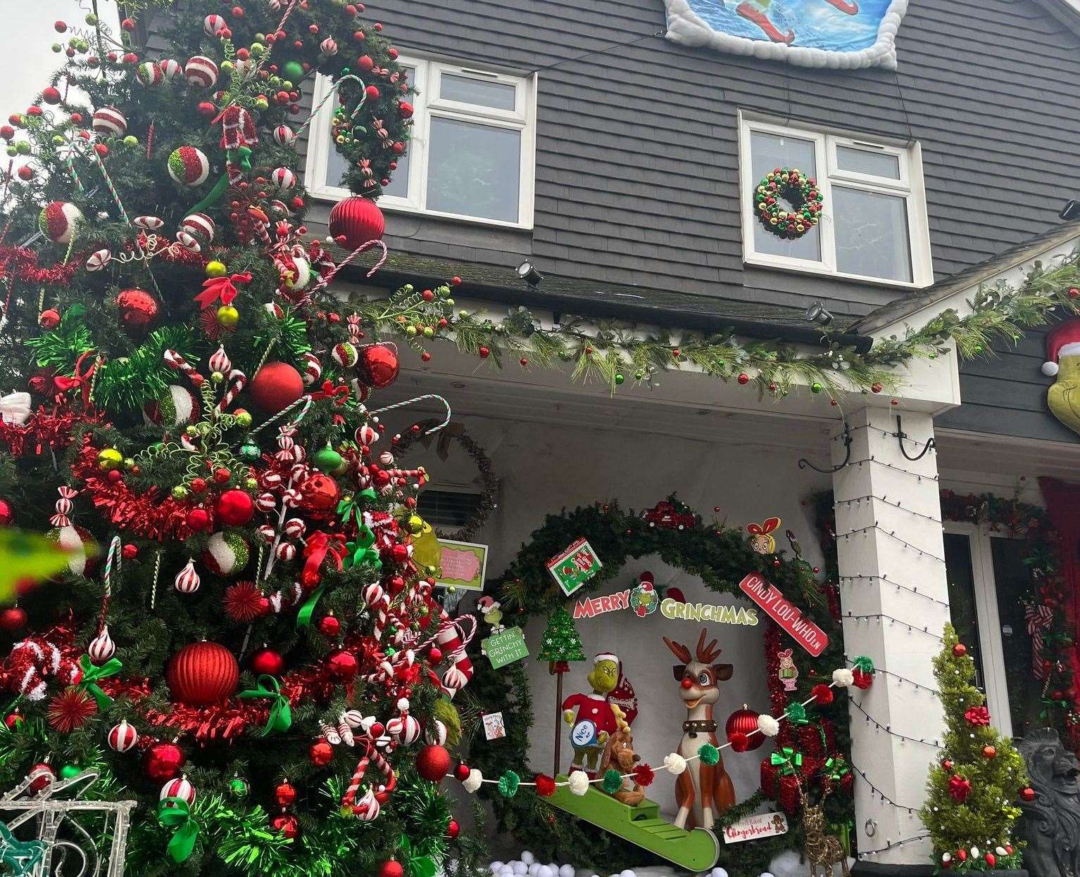 The Hedges' Whoville Christmas display. Picture: Lavinia Hedges