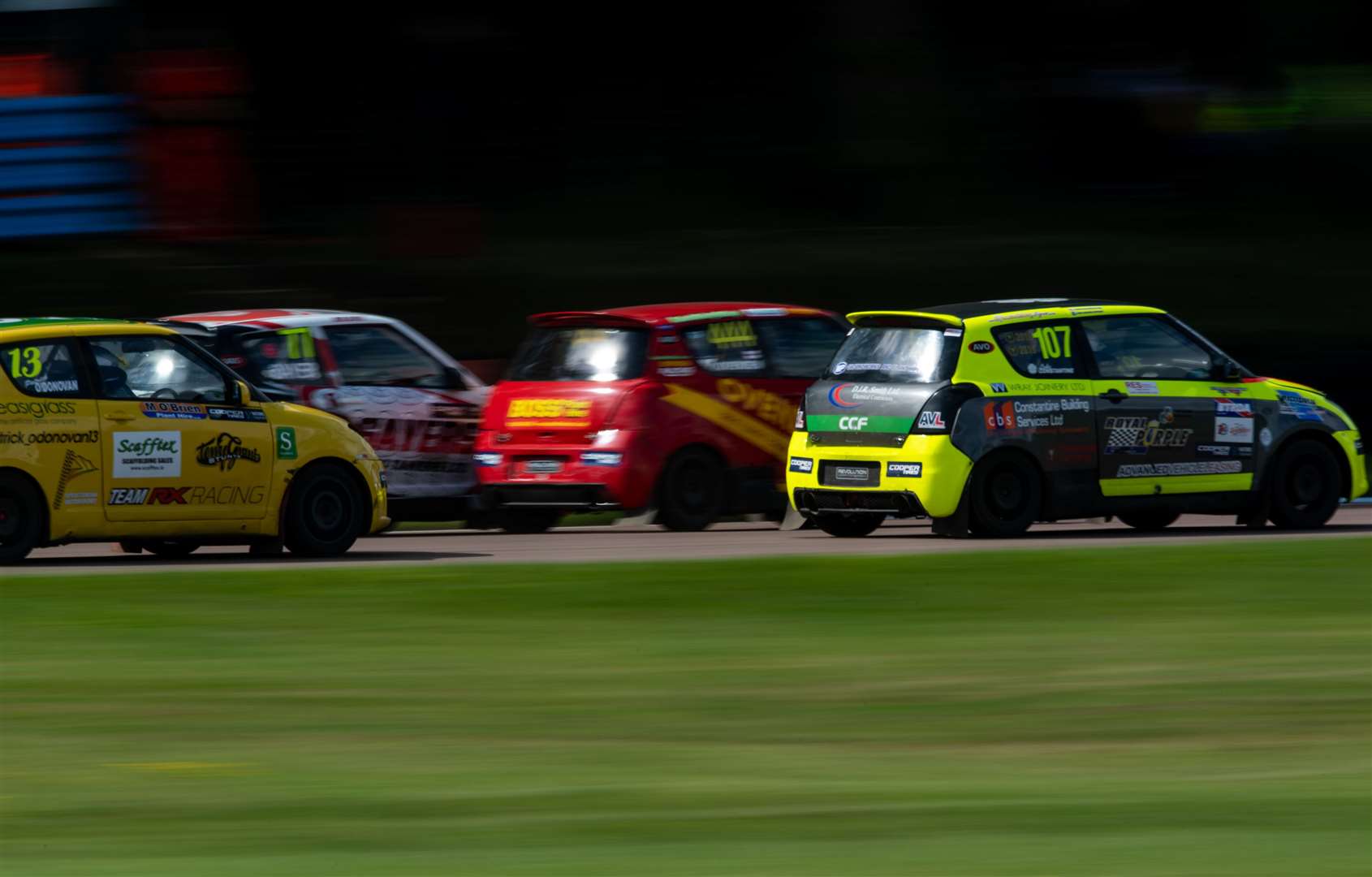 In the thick of it: Ovenden has been racing in junior rallycross for two years now. Picture: 5 Nations BRX