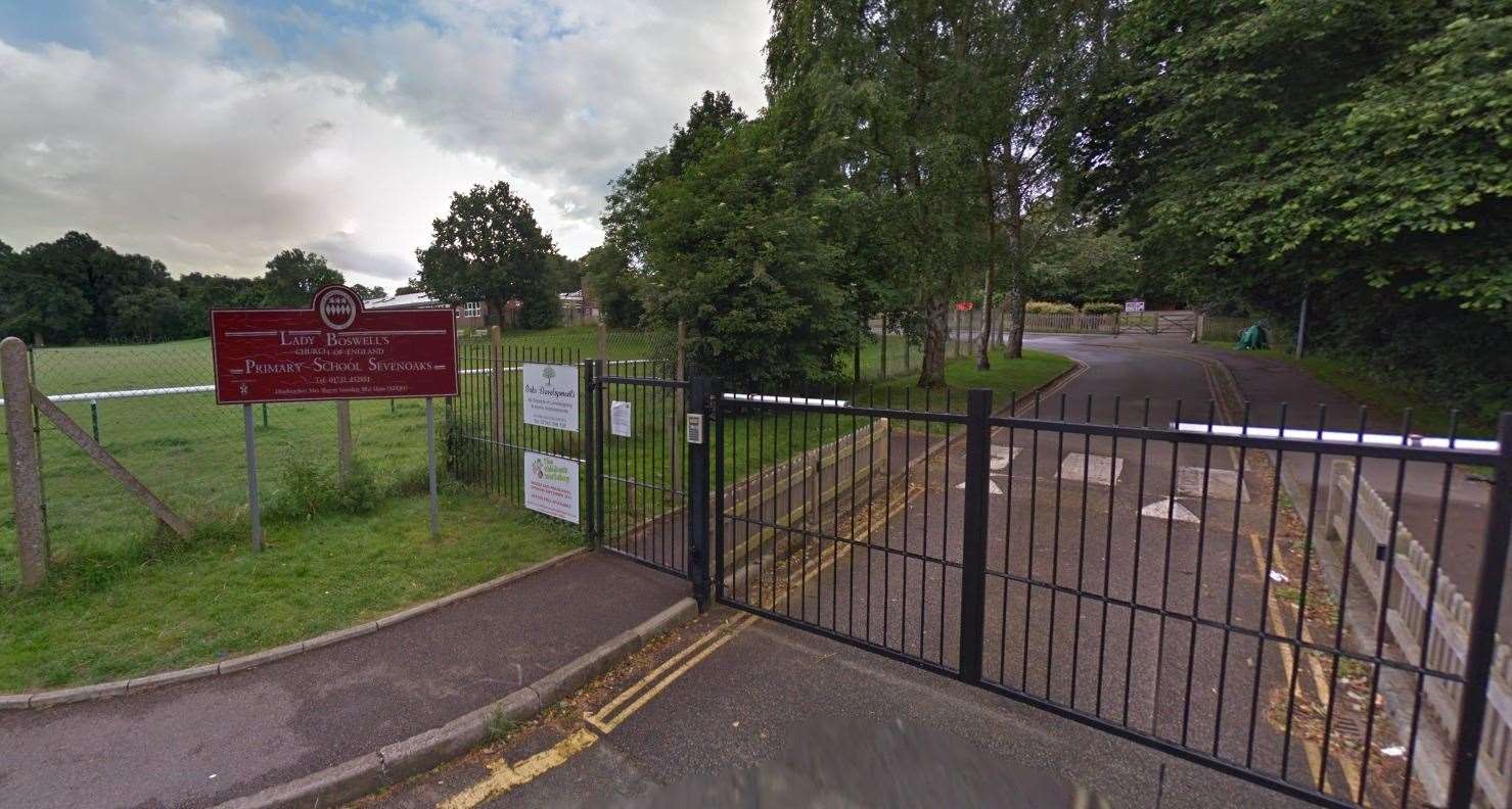 Lady Boswell's Primary School, Plymouth Drive, in Sevenoaks - picture from Google Maps