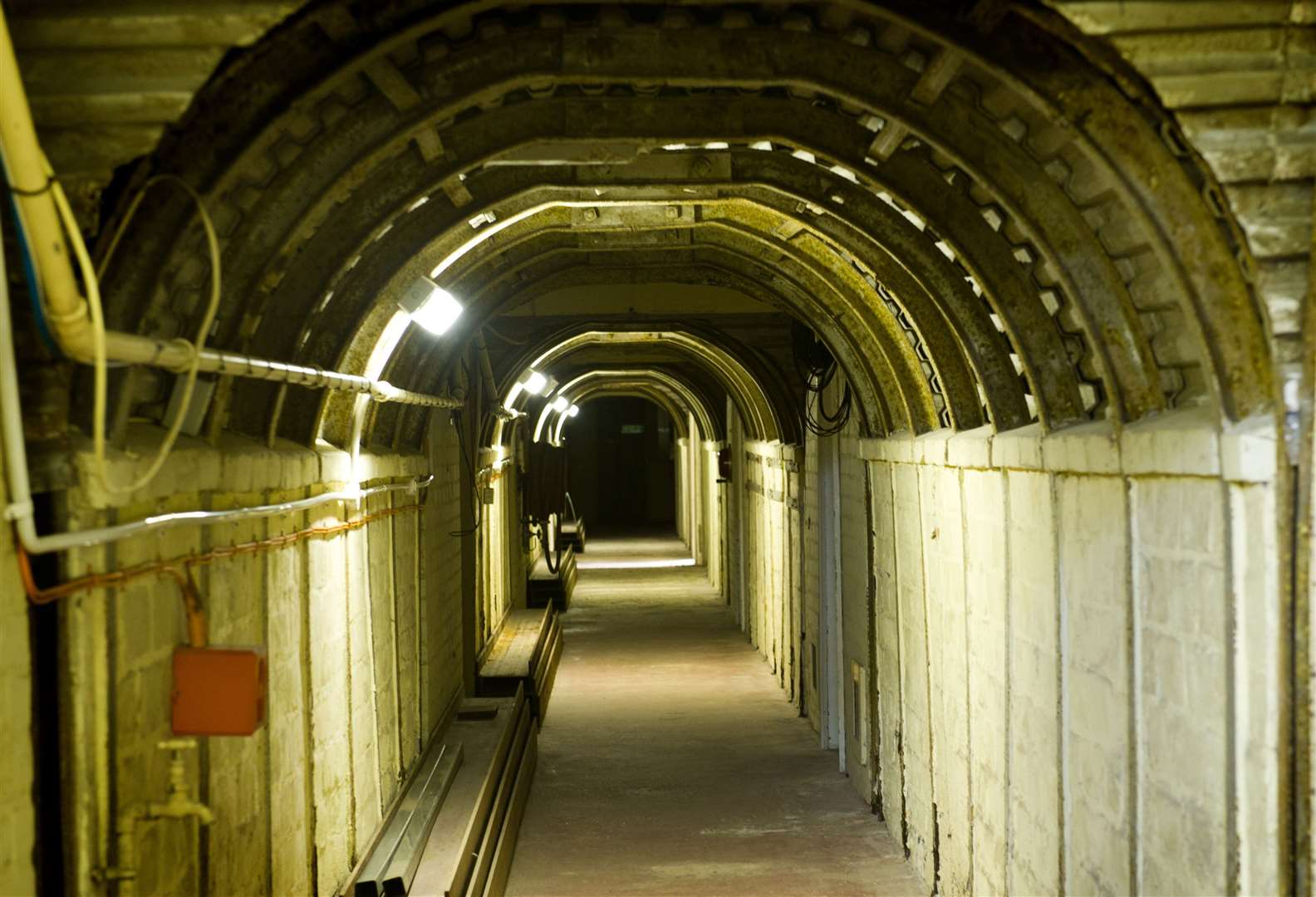 One of the Dumpy level tunnels at Dover Castle