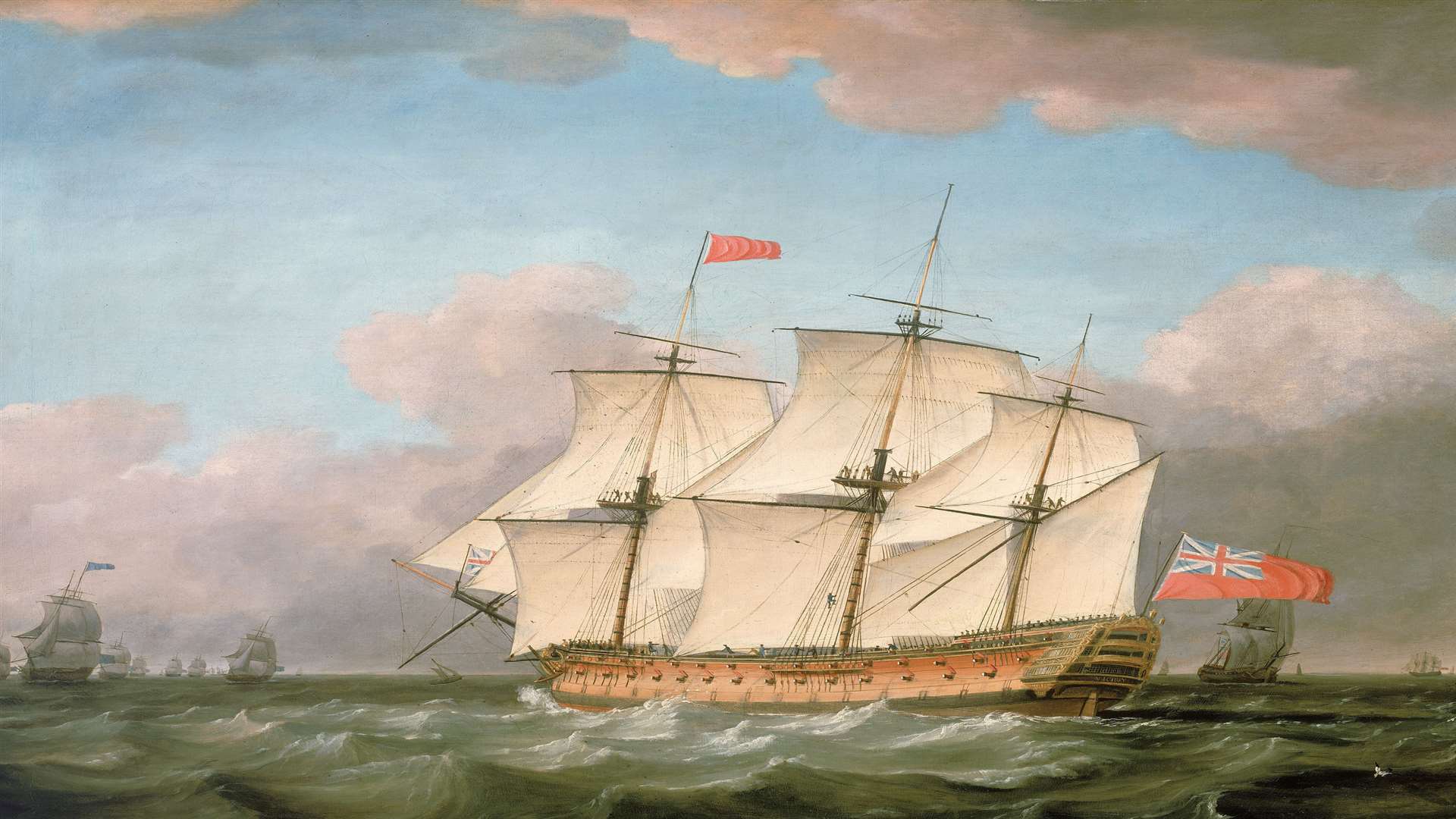 The Victory Leaving the Channel in 1793 - Monamy Swaine, circa 1795
