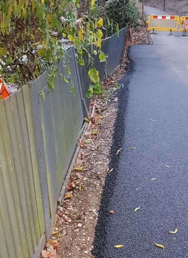 How the footpath looked after it was installed leading to the first set of complaints