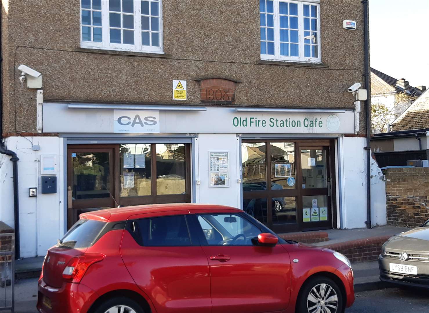 The Old Fire Station Cafe in Swanscombe which was formerly occupied by the town's library. Photo: Sean Delaney