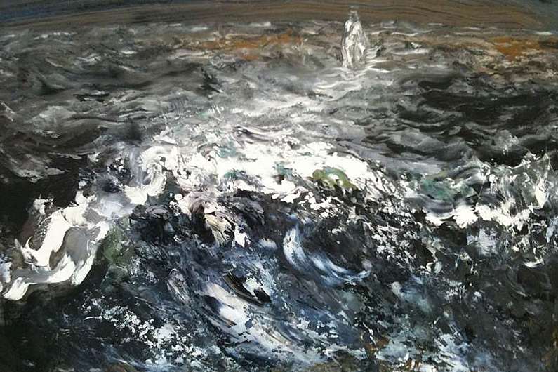 Walking on the Water by Maggi Hambling from the Methodist Modern Art Collection