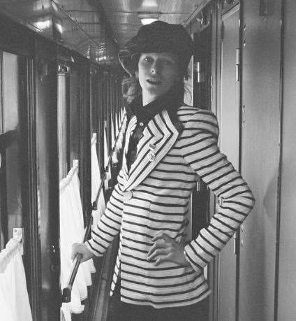 Bowie strikes a pose on the Trans-Siberian Express