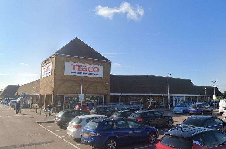 The alcohol was reported stolen from the Tesco in Bridge Road in Sheerness. Google Street View
