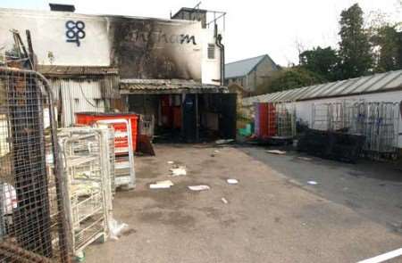 The fire at the Co-op store caused extensive damage. Picture: BARRY CRAYFORD