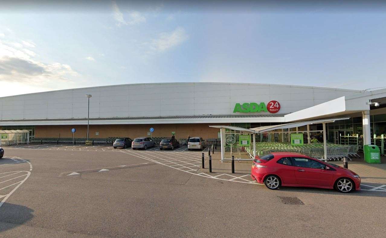 Plans for a drive-thru restaurant at Asda Greenhithe have been approved. Photo: Google