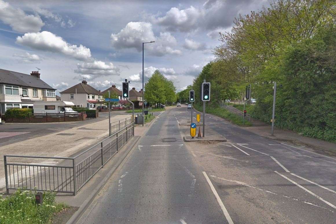 Police are investigating a crash involving a cyclist and a car on Hall Road. Photo: Google