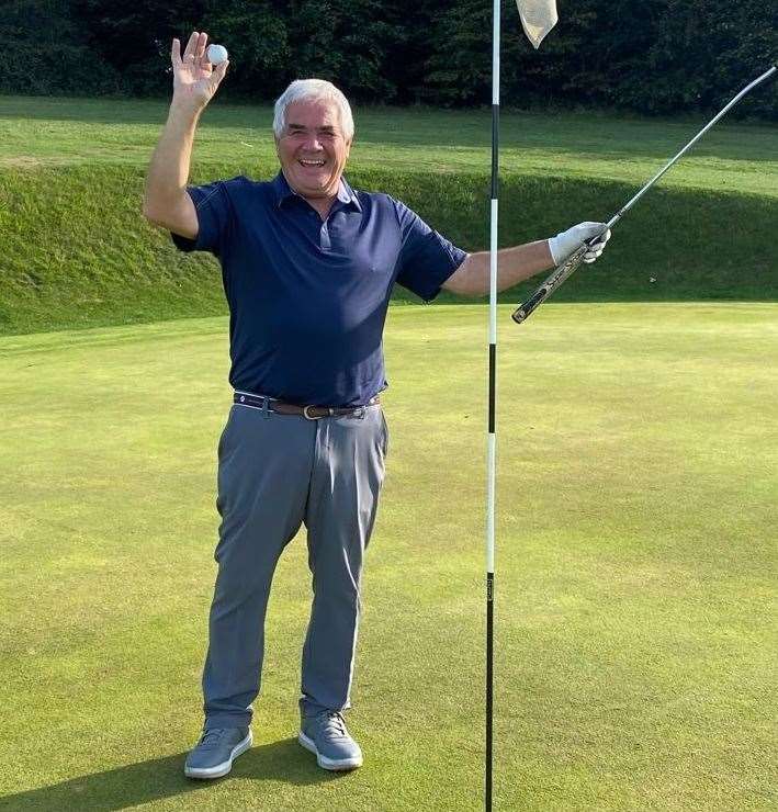 Bobby Guest's hole-in-one came at the 14th hole