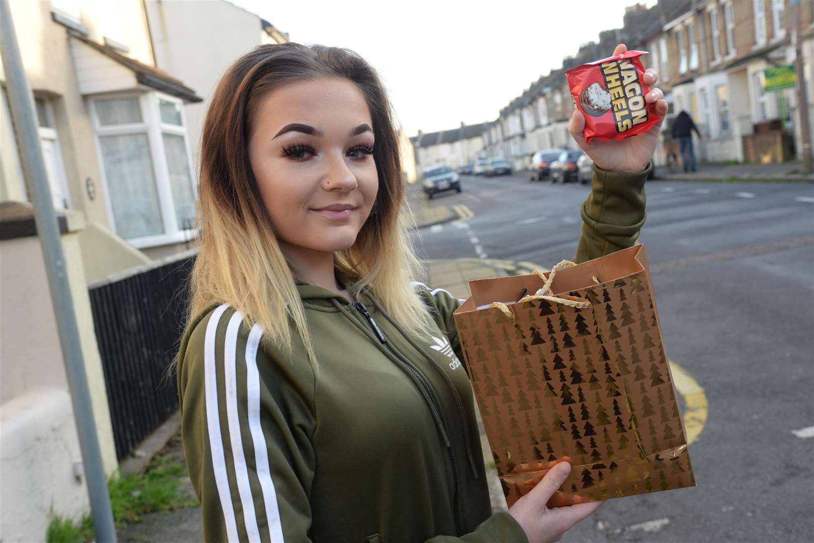Sharlie Sheney, 17, of May Road, Gillingham, has been delivering presents to the homeless. Picture: Chris Davey