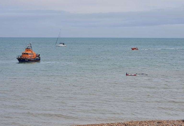 The Coastguard was called to the scene at 12.45pm