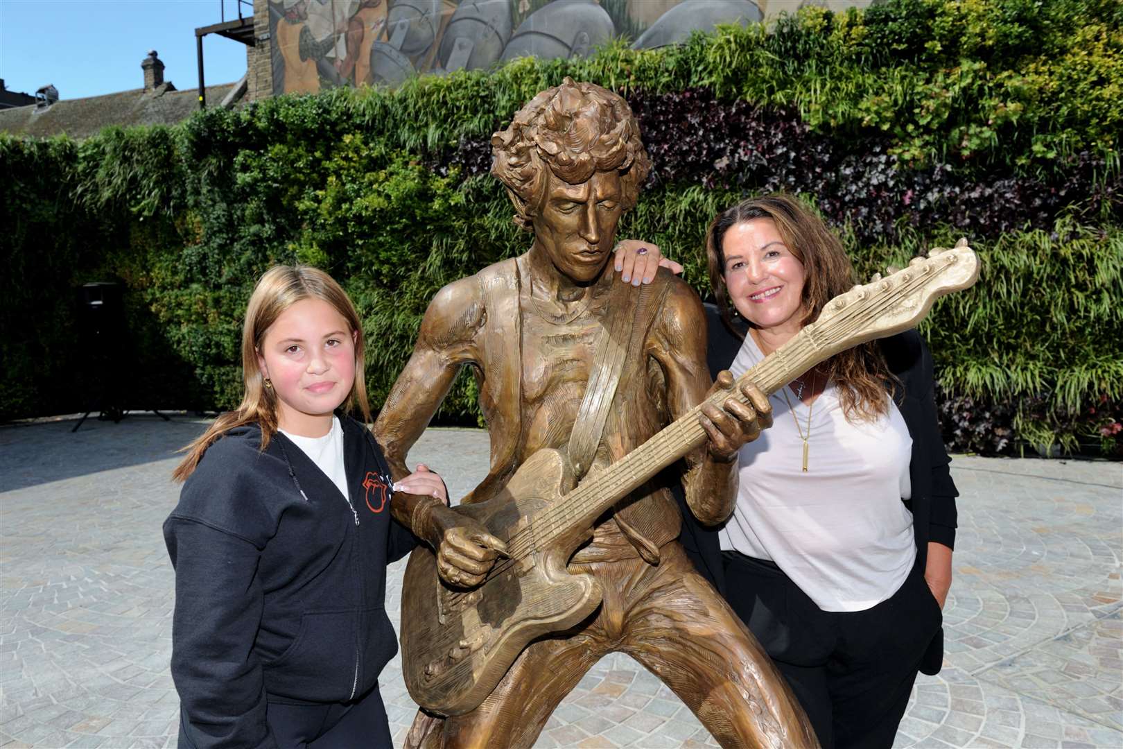 Keith Richards’ daughter Angela (right), with her daughter Ava. Picture: Simon Hildrew