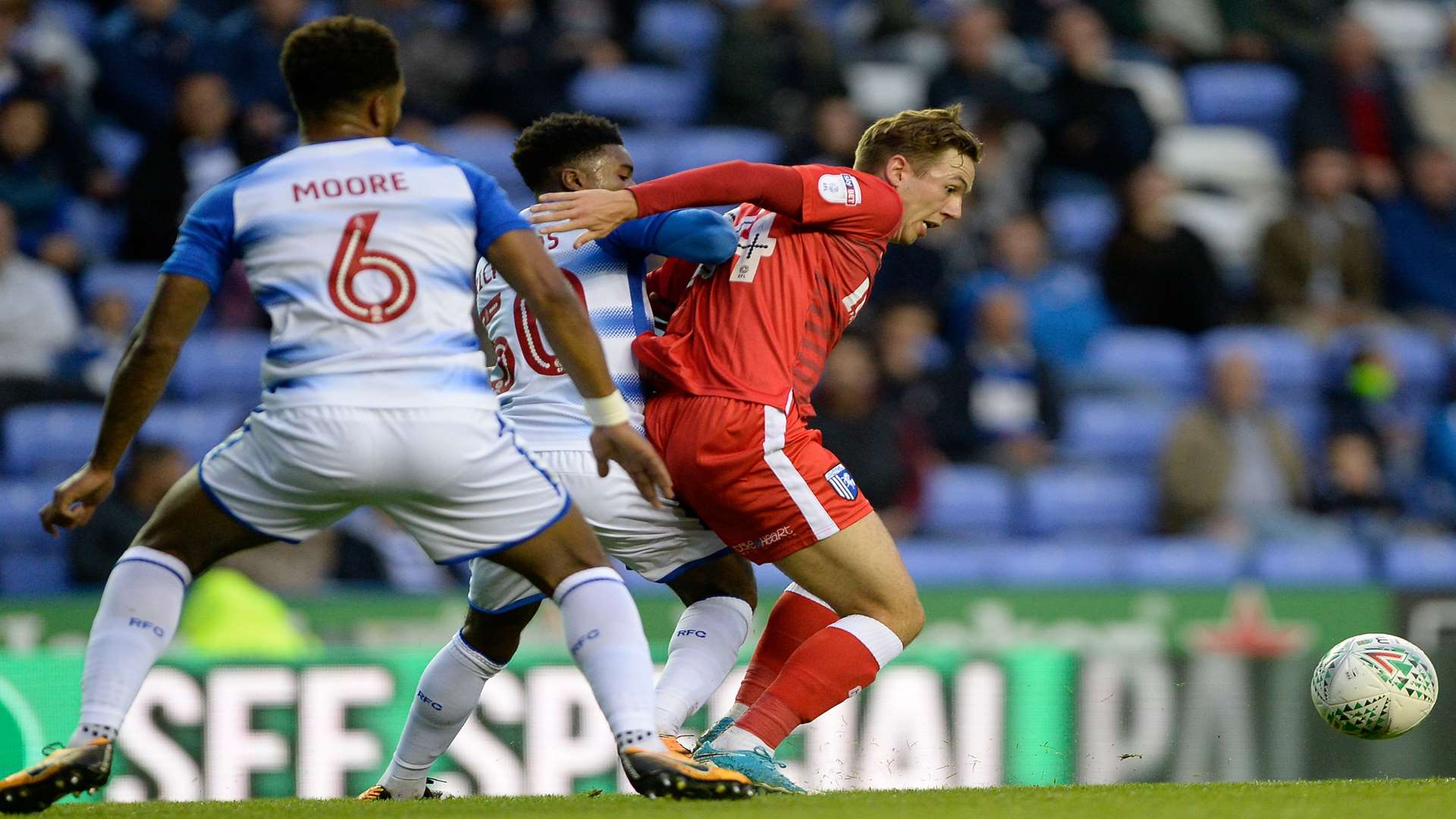 Greg Cundle made his first start for the Gills at Reading on Tuesday Picture: Ady Kerry