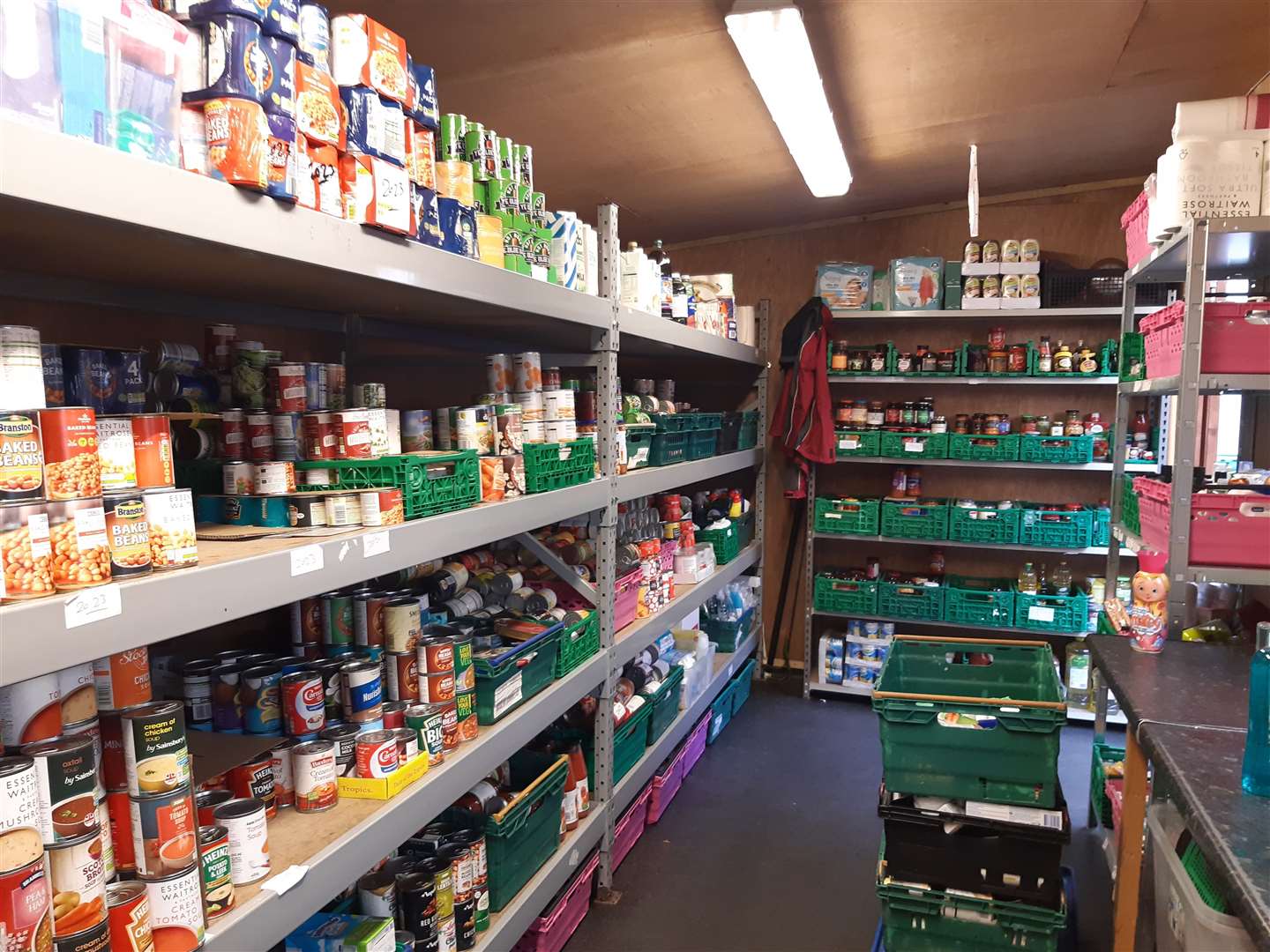 Homeless Care runs a foodbank from Maidstone Day Centre, for the homeless and those in need
