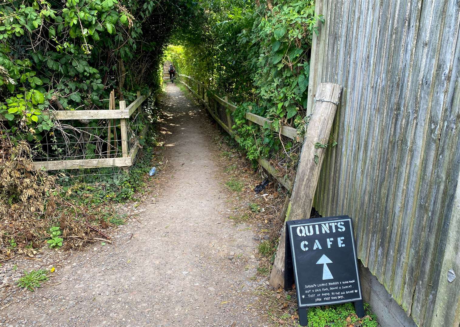 It took us a while to find the cafe as it’s very much hidden away. Picture: Sam Lawrie