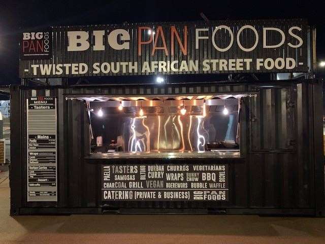 The new Big Pan Foods stall specialising in South African grub, in Dover. Picture: Port of Dover