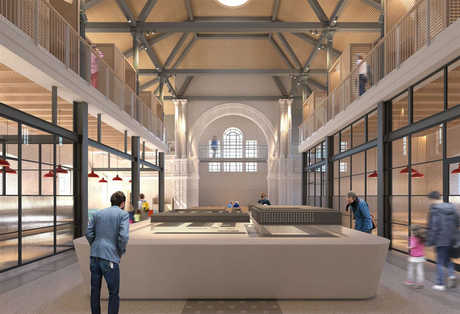 Artist's impression of inside the new Sheerness Dockyard Church. Picture: Hugh Broughton Architects (11447981)