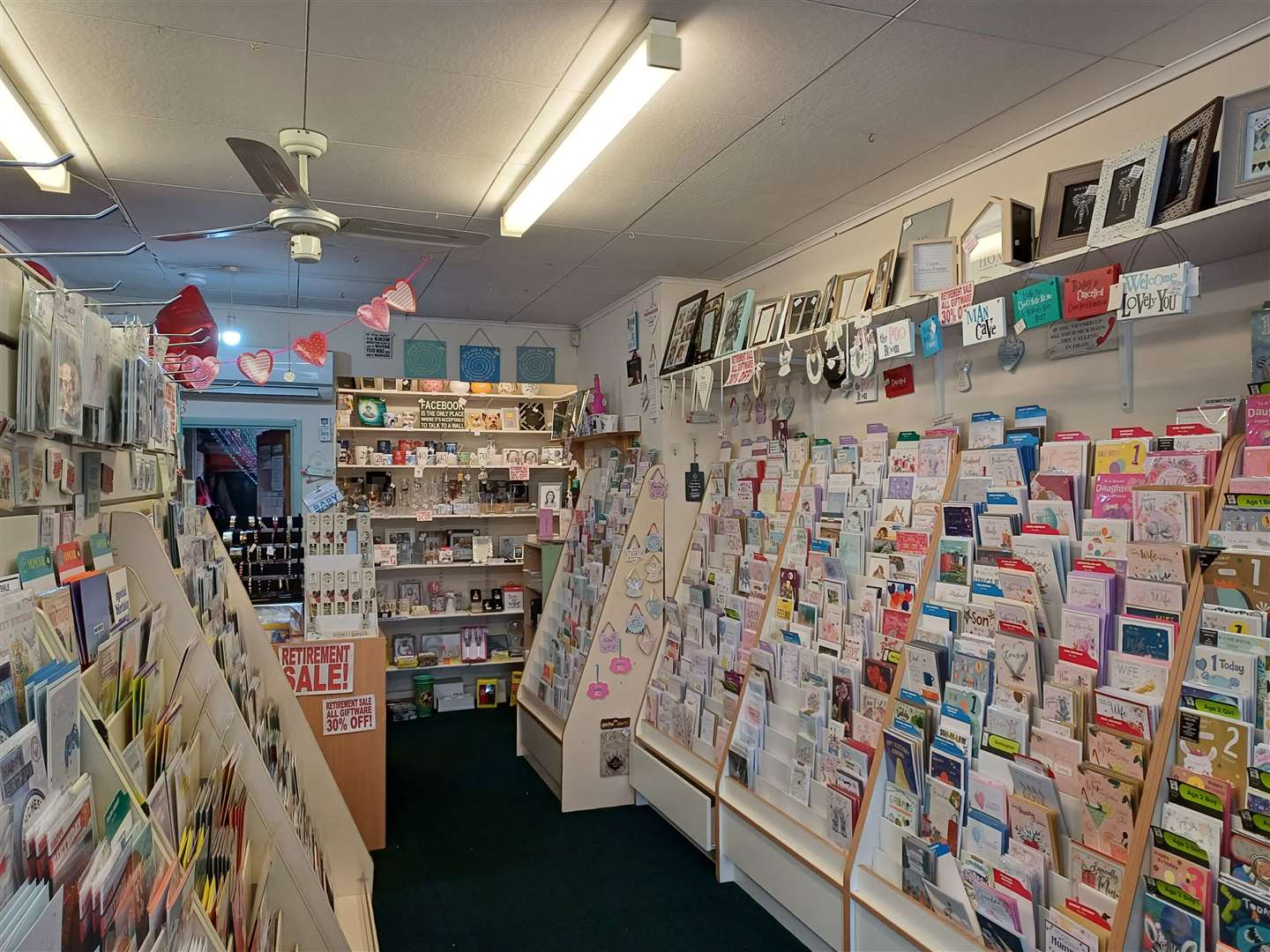 They sell cards, balloons, stationary and lots more