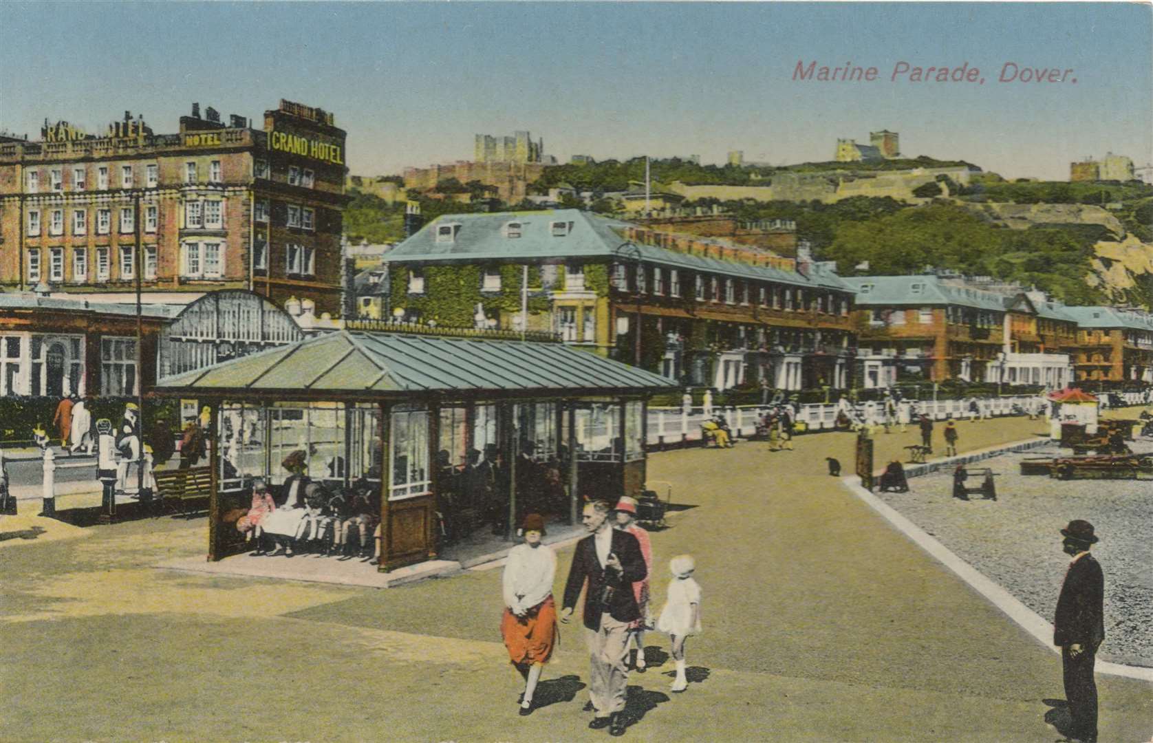 A postcard showing Promenade Pier and beach at Dover in years gone by. Picture: Graham Tutthill