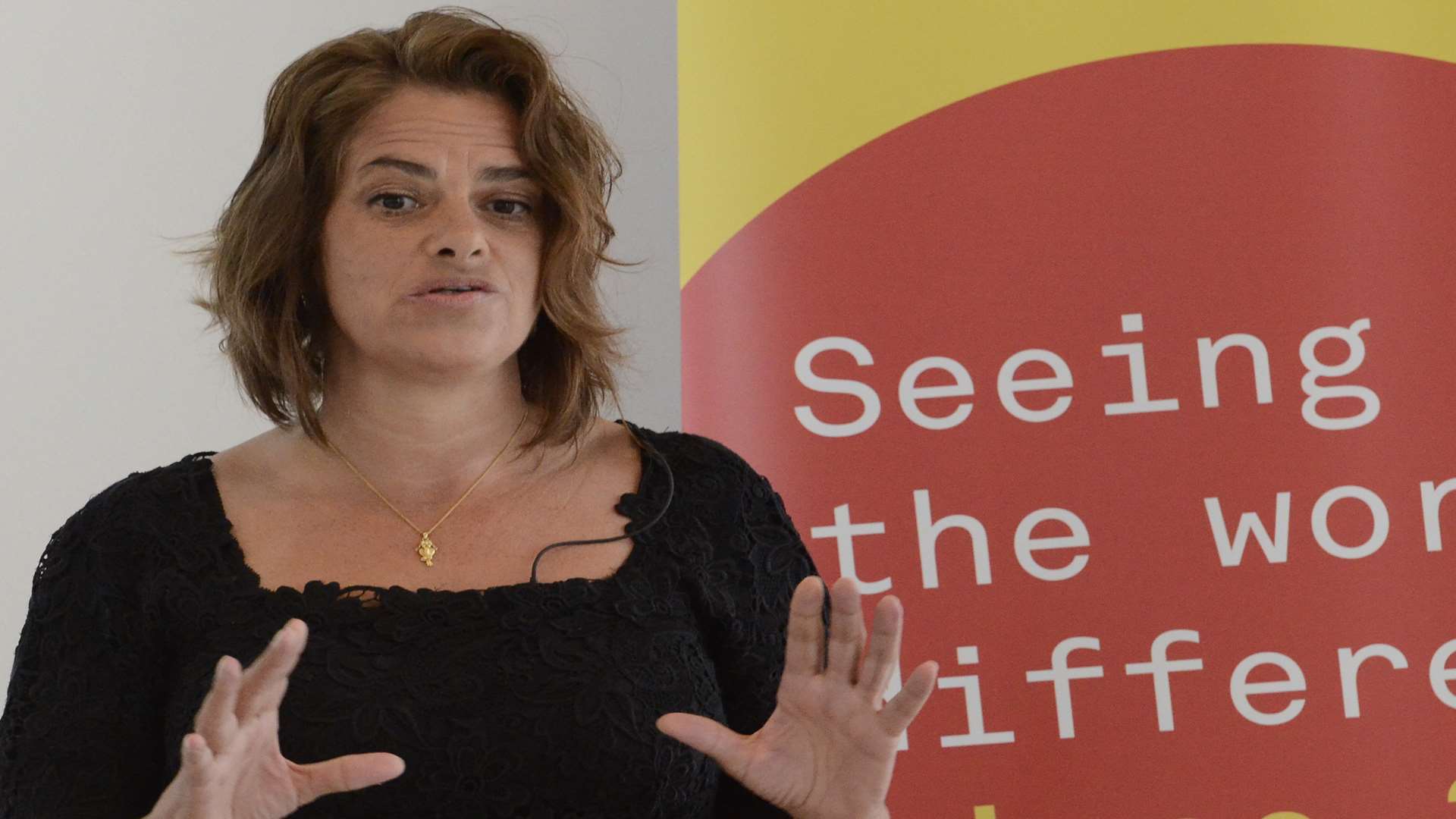 Tracey Emin speaking at Turner Contemporary