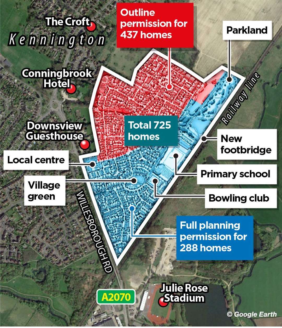 An overview of the Conningbrook Park 'Large Burton' site