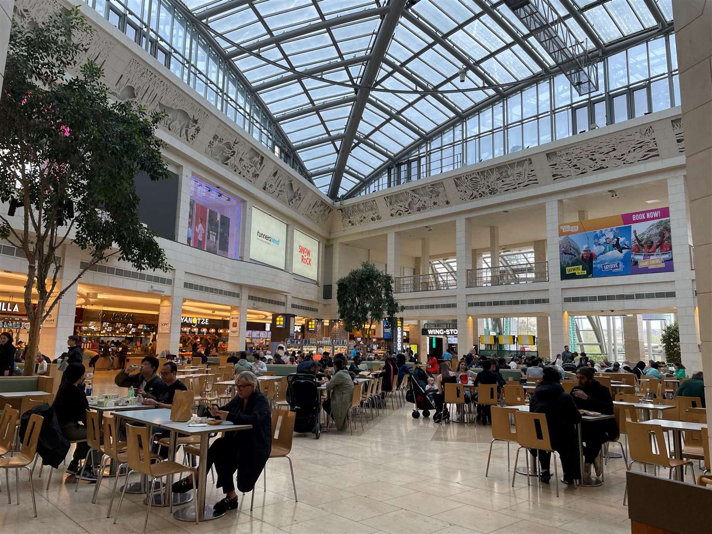 It would sit above the food court in Bluewater