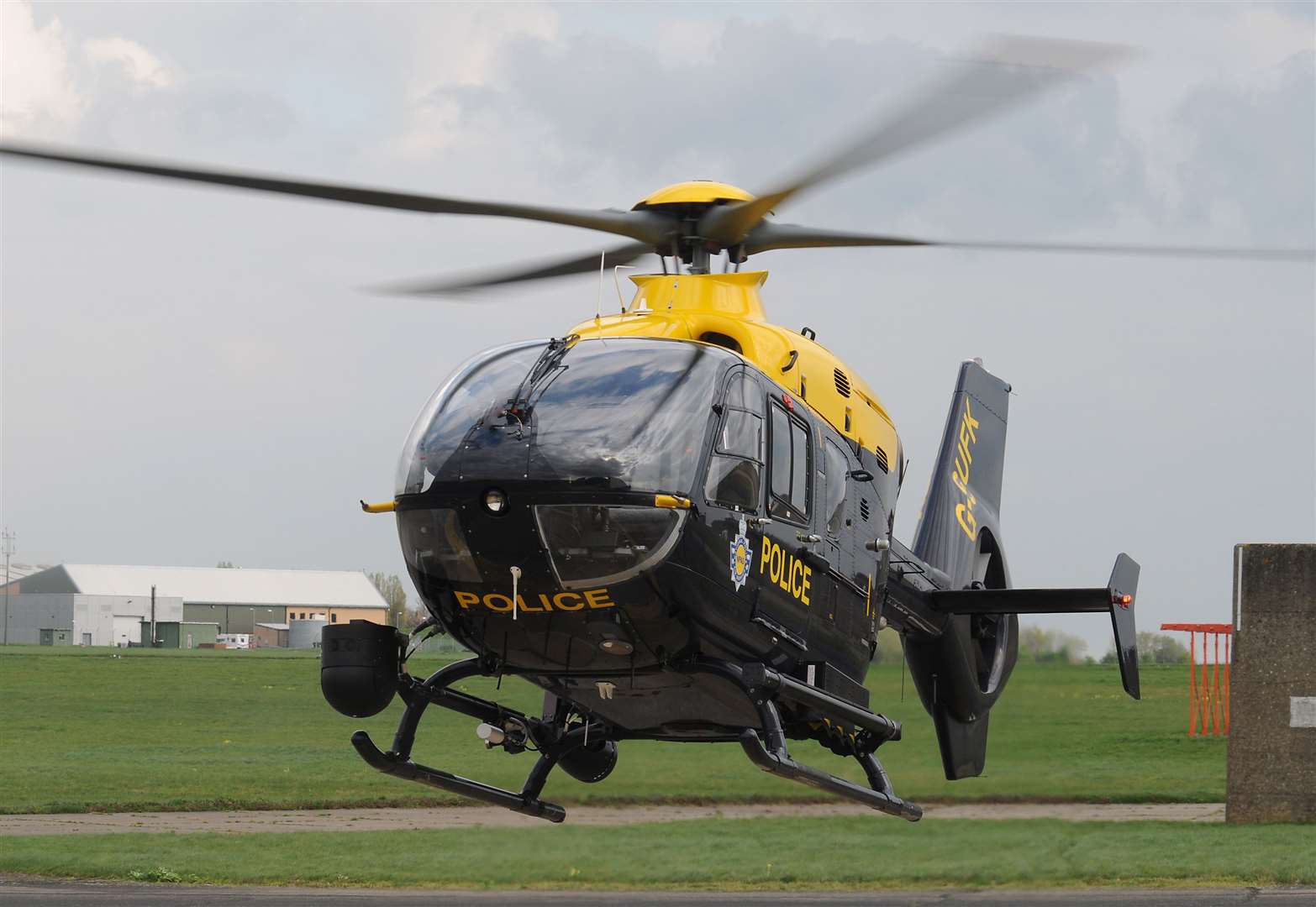 The National Police Air Service helicopter