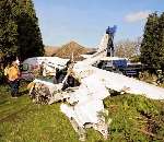The scene of the plane crash. Picture: Mike Mahoney