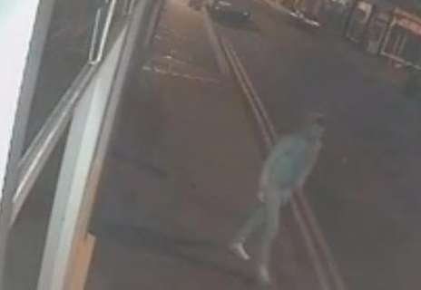 Two men were captured on CCTV in Worthington Street