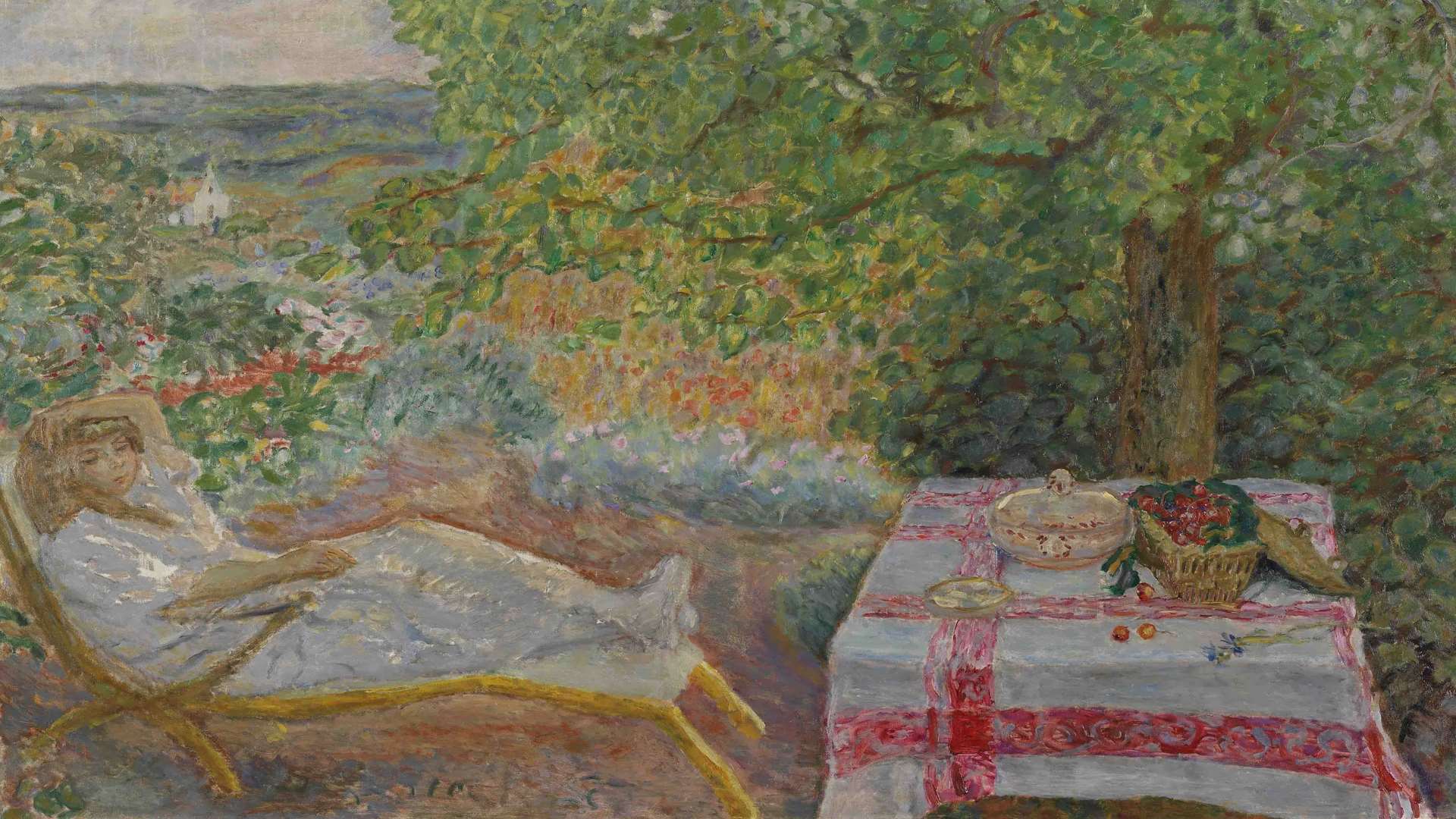 Resting in the Garden (Sieste au jardin), 1914 by Pierre Bonnard © The National Museum of Art, Architecture and Design, Oslo