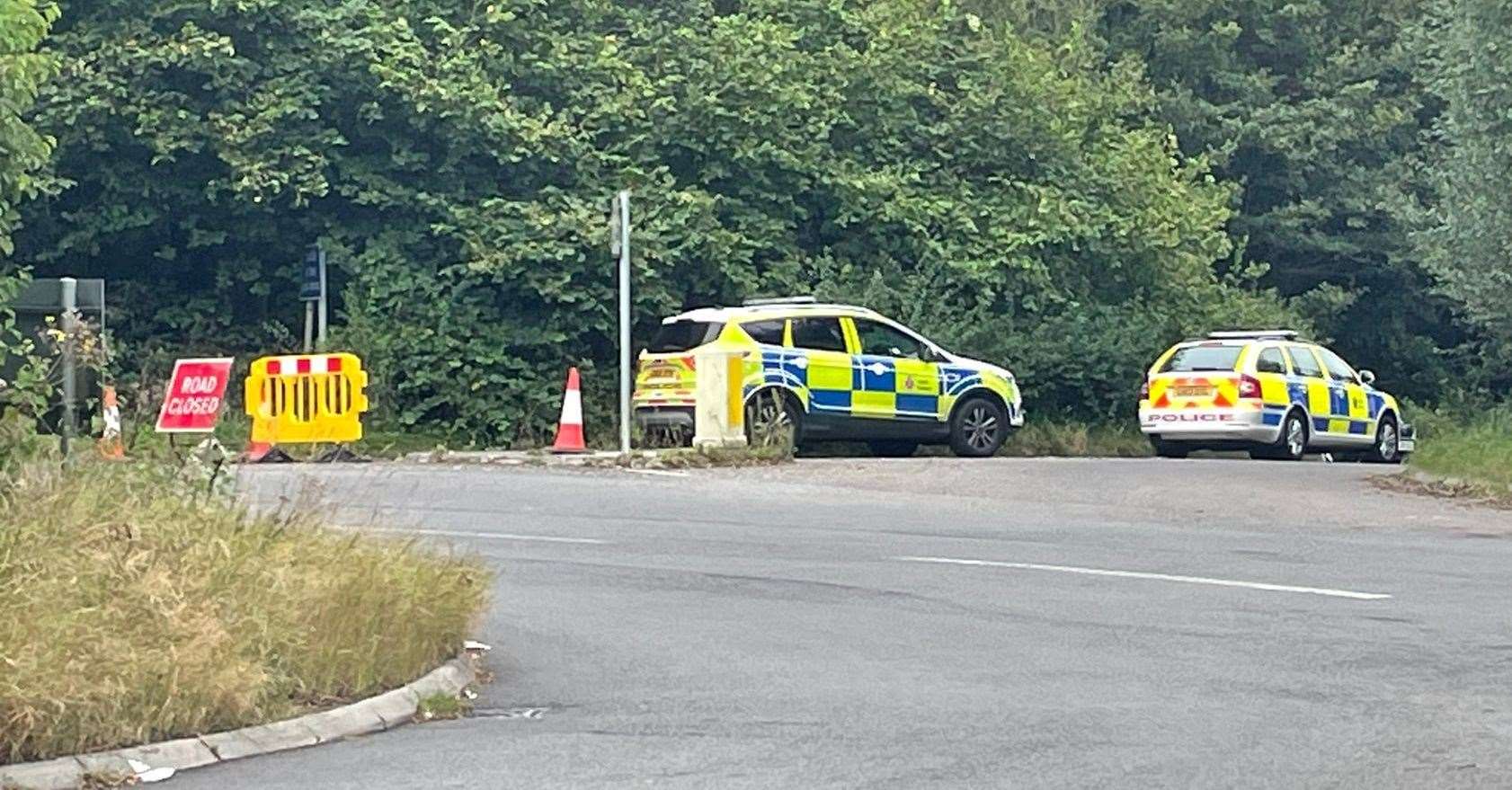 Police searching woodland off Dundale Road near Tunbridge Wells