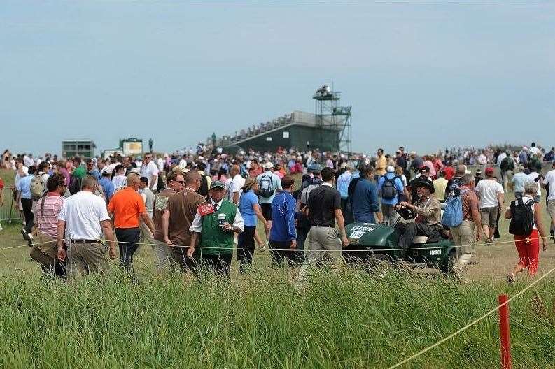 Crowds during The Open in 2011. Picture Terry Scott