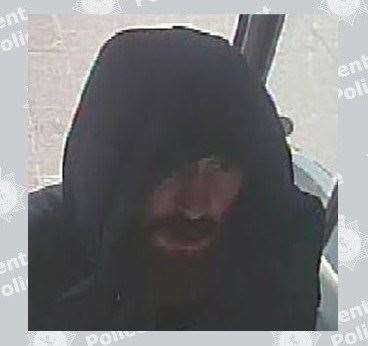 Police wish to speak to this man after an attempted robbery in Gravesend. Picture: Kent Police