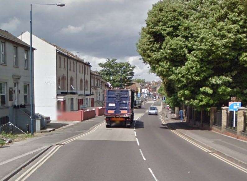 Kucharski was eventually stopped in Milton Road, Gravesend. Picture: Google.