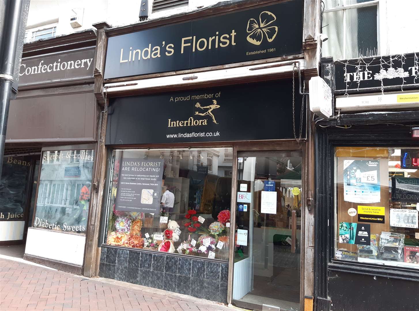 Linda's Florist is leaving the town centre