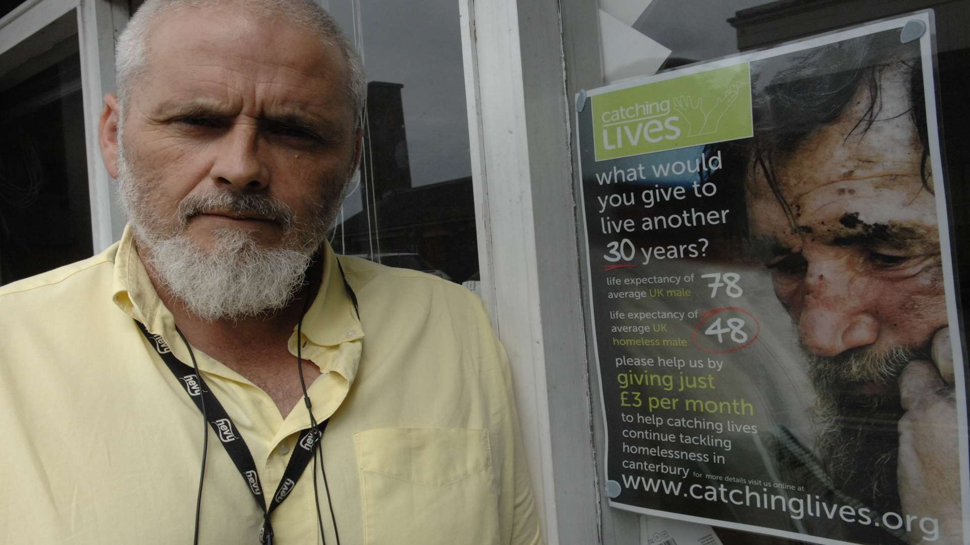 Terry Gore manages the Catching Lives Day Centre