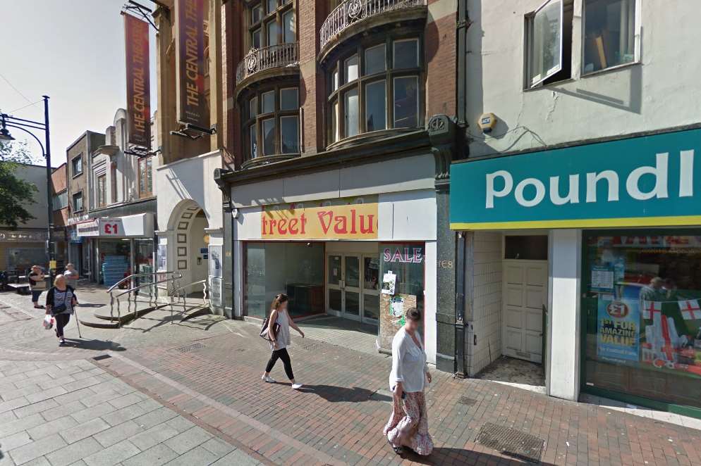 Mr McCluskey was found in an empty shop doorway. Picture: Google Street View