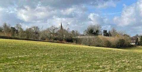 This plot of farmland in Hawkhurst could become housing