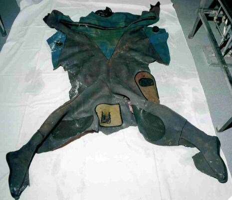 A photo of a wetsuit has been published to identify a diver recovered from the Channel in 1992. Picture: UK Missing Persons Unit