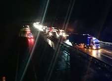 Traffic overnight in Ashford. Picture: Dan Kasper Wilson
