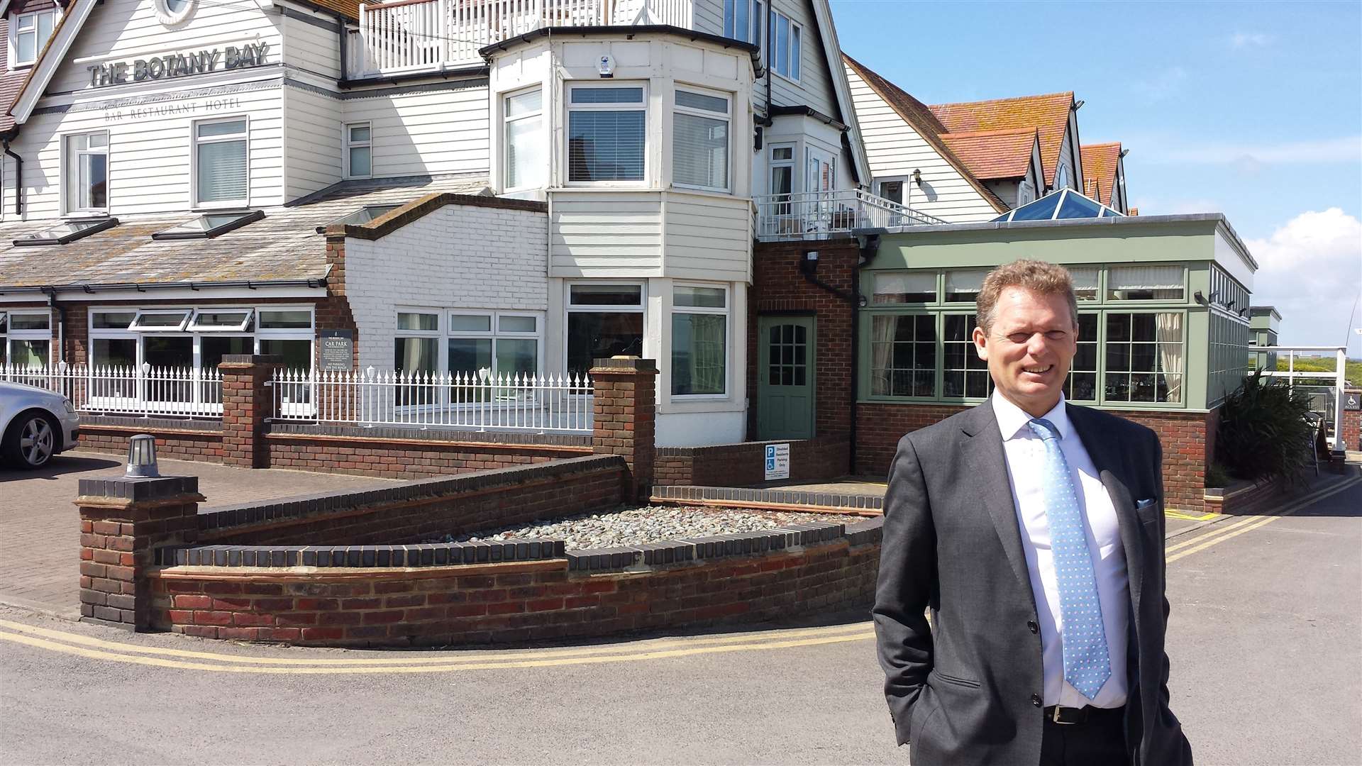 Jonathan Neame at the Botany Bay Hotel, which underwent a £1.4 million refurbishment