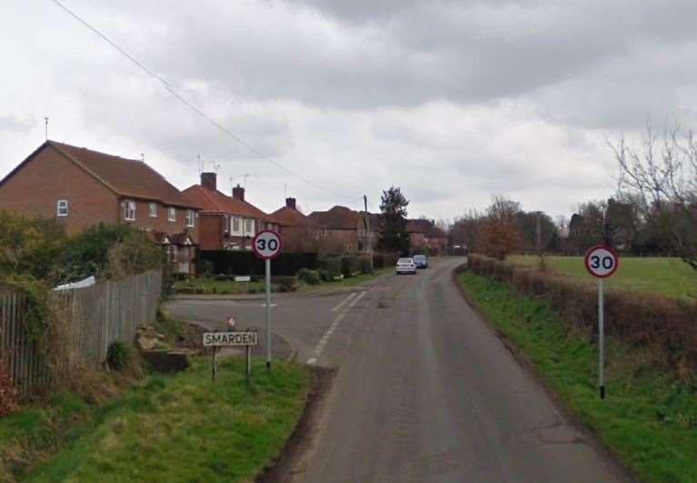 A house on Water Lane in Smarden suffered "extensive damage" in the fire. Picture: Google (43028137)