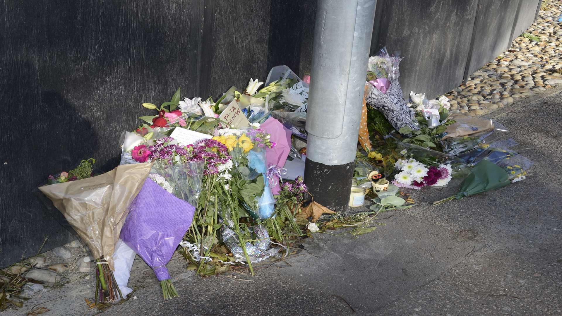 Tributes left to popular Mr Males. Picture: Paul Amos