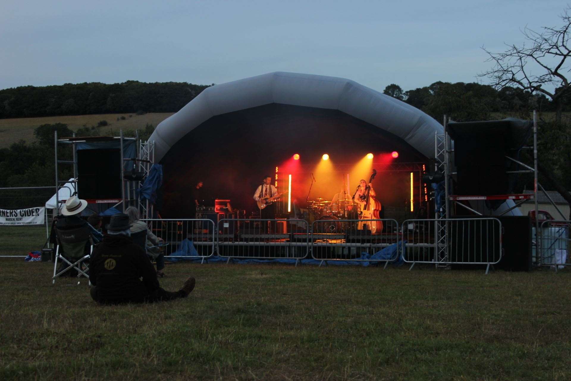 Bamboozle as the sun sets at the Chickenstock music festival at Stockbury. Picture: John Nurden (14091661)