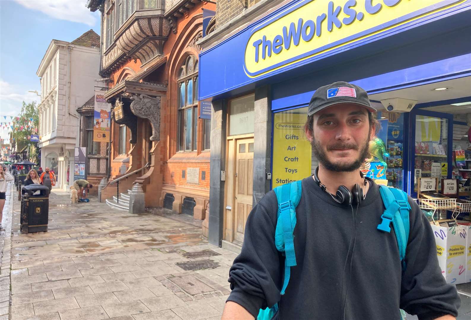 Deliveroo worker Toby Allen previously conceded that some riders in Canterbury 'drive like lunatics'