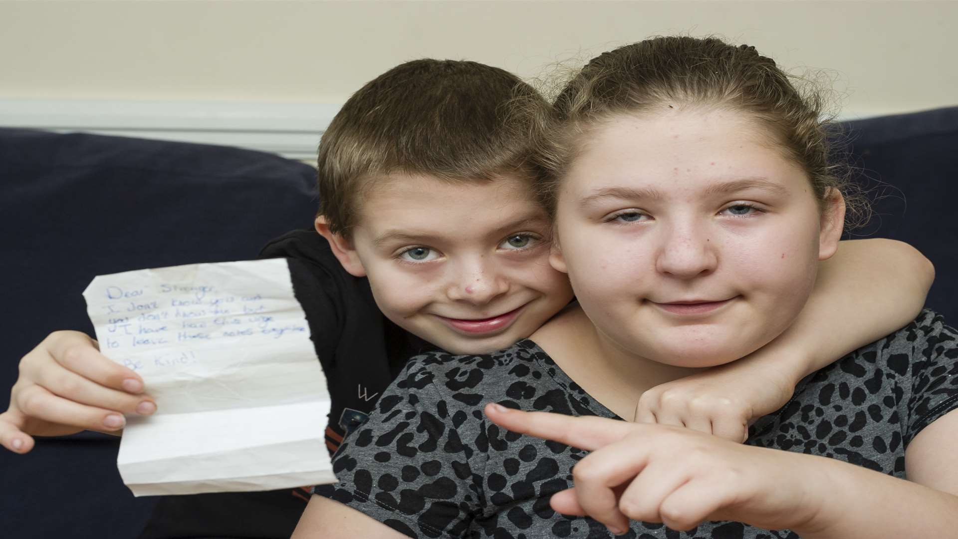 Michael Strevens, 8, with Jess, 10