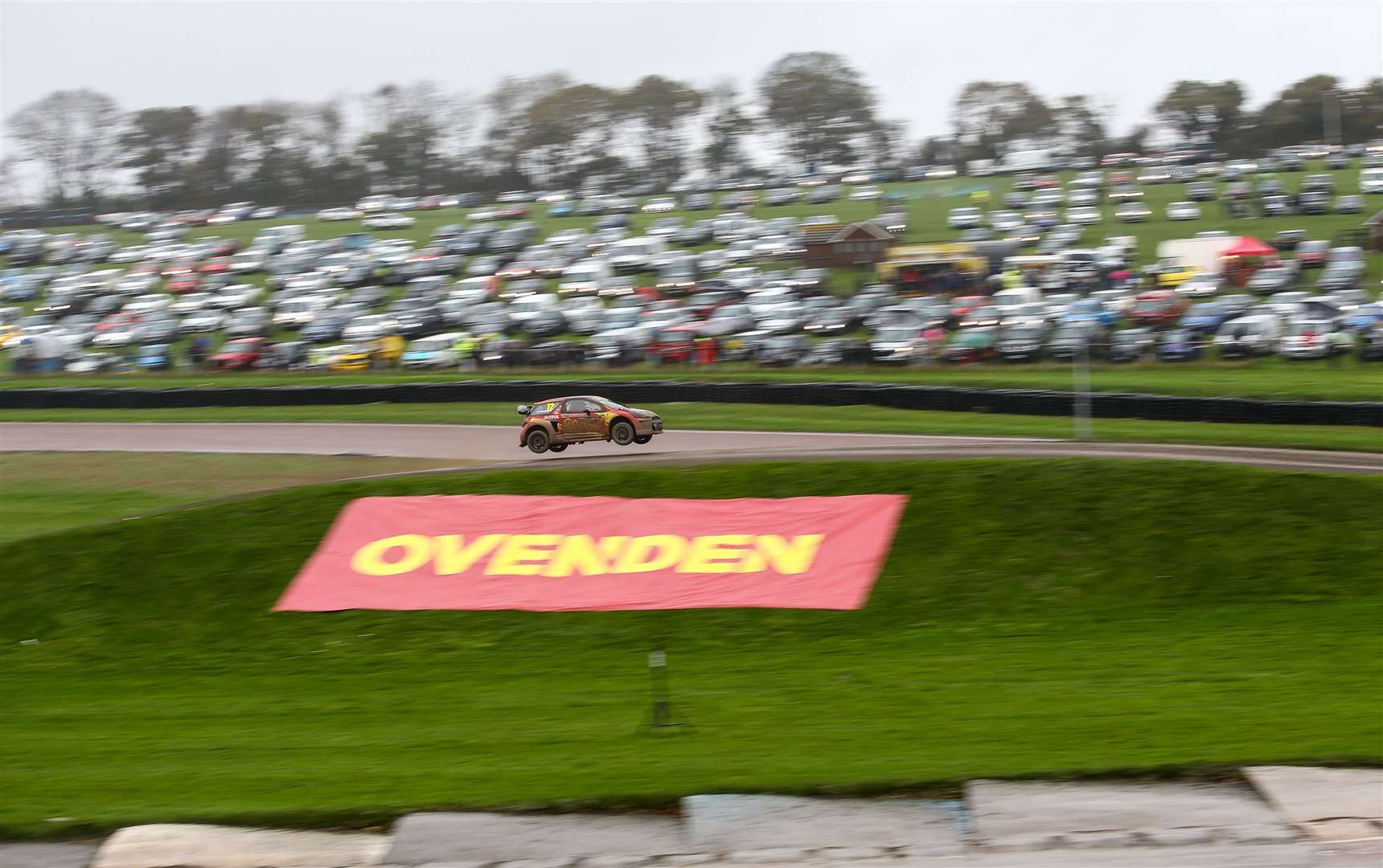 Tristan Ovenden, Adrian's son, competing in the British Rallycross Championship at Lydden Hill. Picture: Matt Bristow